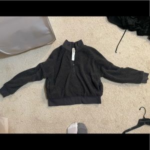 Fabletics quater zip Sherpa